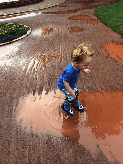 Happy on a rainy day